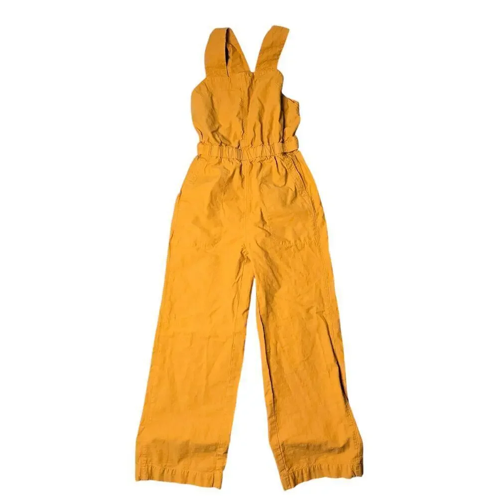 Everlane‎ The Fatigue Apron Sleeveless Linen Jumpsuit Size: 2